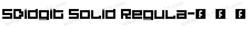 5Didgit Solid Regula字体转换